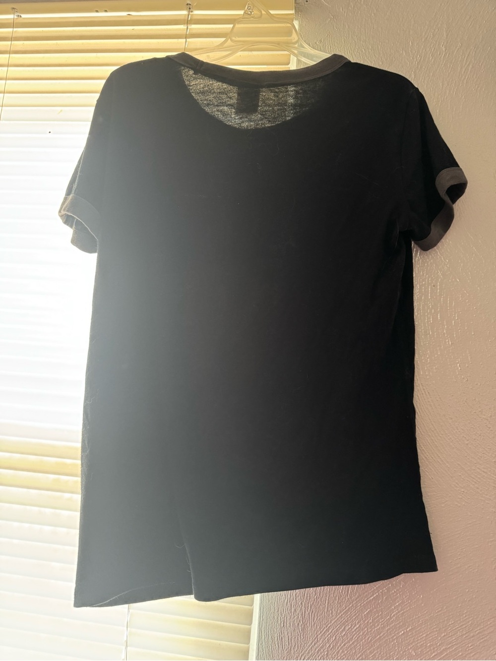 PINK Victoria's Secret Black Short Sleeve Sequin Logo Tee - Picture 2 of 2